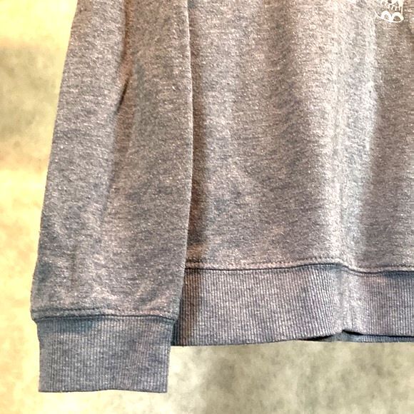 Zoe+ Liv ELEPHANT Gray Blue Sweatshirt Pullover Lightweight Fleece XL - Picture 5 of 10